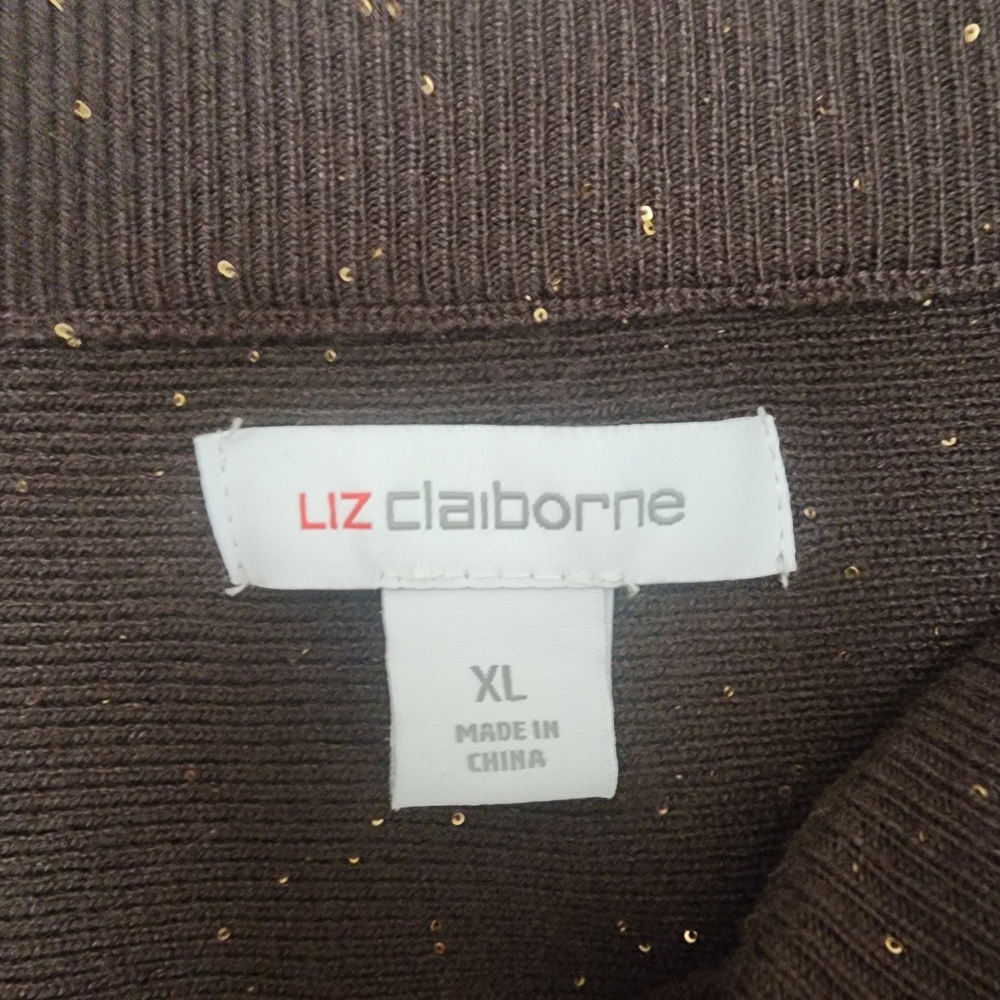 Midi A-Line Knit Skirt with Sequins - Picture 3 of 4